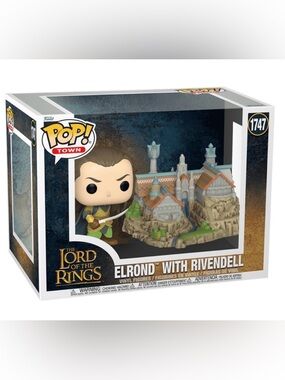 NWT Funko Pop! Town The Lord of the Rings Elrond with Rivendell 1747